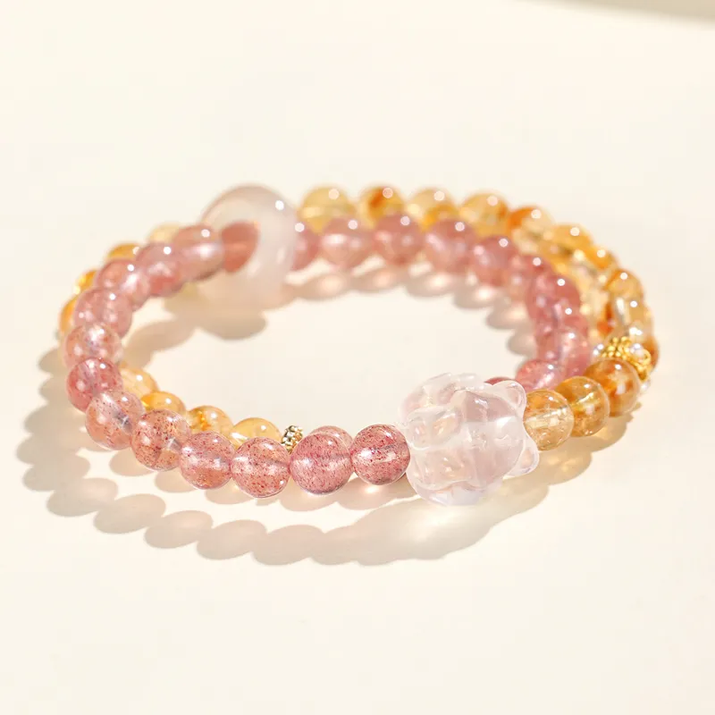 QIANCHANG Crystal Jade Bracelets Women's-7