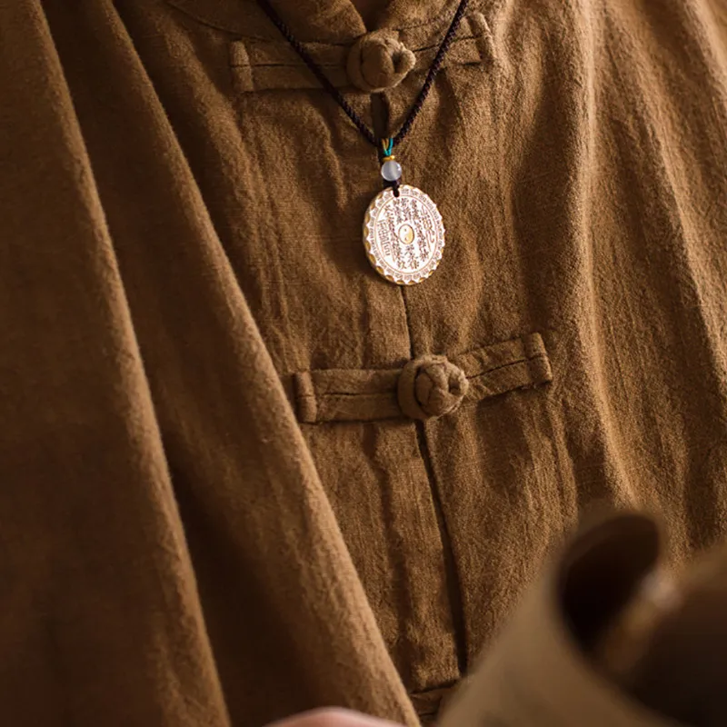QIANCHANG Silver Necklaces Unisex-1