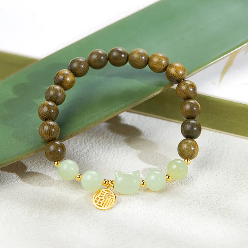 QIANCHANG Bracelets White Jade/Pale Greenish White Jade Women's-2
