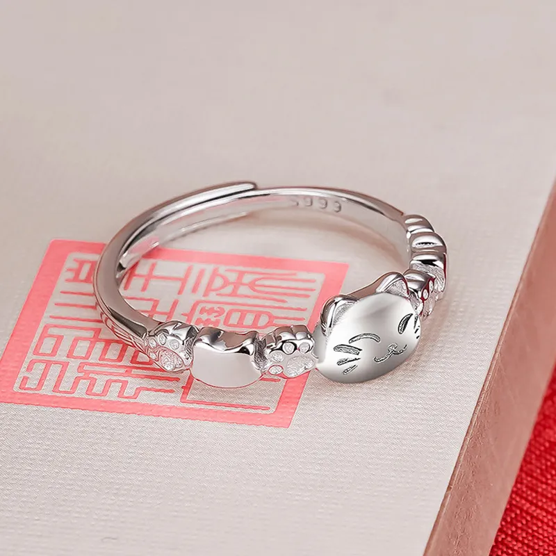 QIANCHANG S999 Fine Silver Rings Women's-4