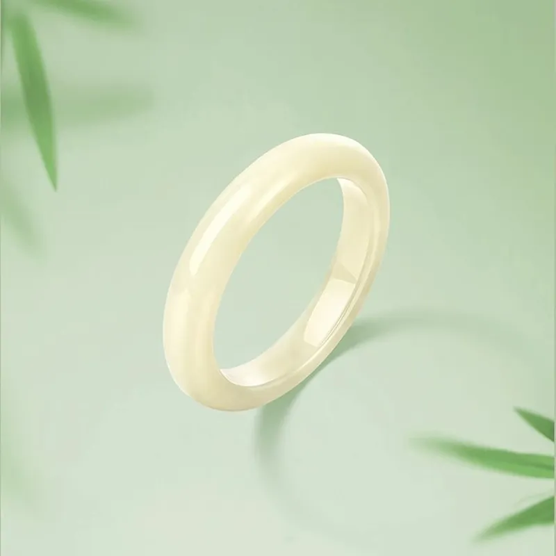 QIANCHANG Hetian Jade Bangles Green Jade Women's-1