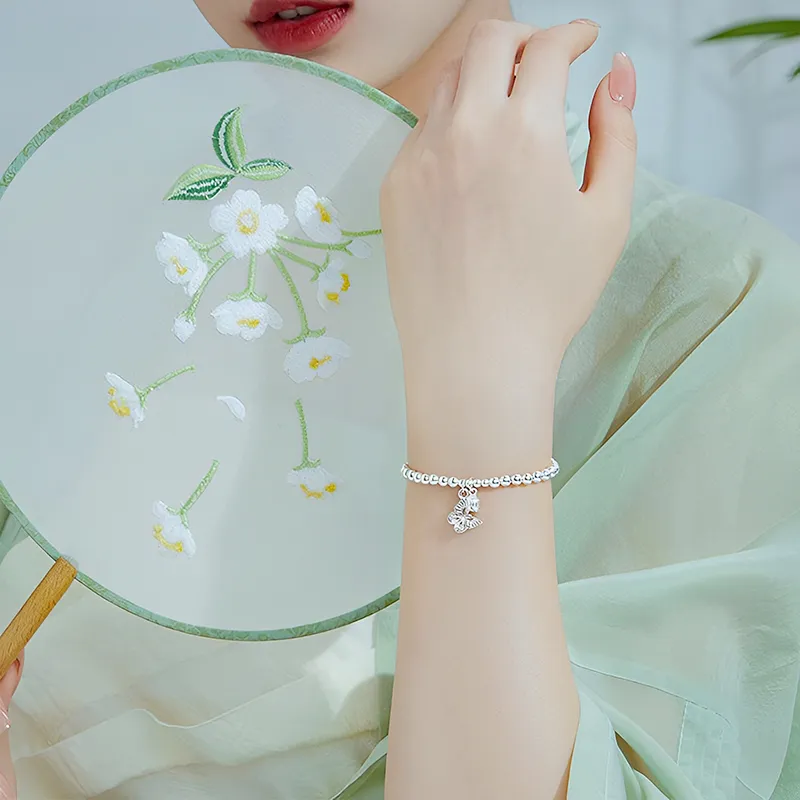 QIANCHANG 999 Fine Silver Bracelets Women's-4