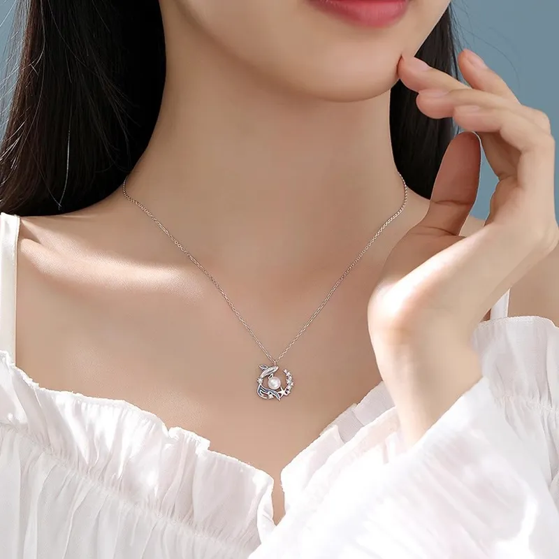 QIANCHANG Pearl Necklaces Women's-4