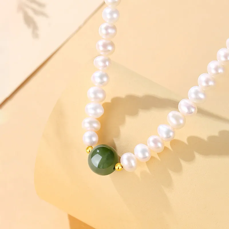 QIANCHANG Pearl Necklaces Women's-3