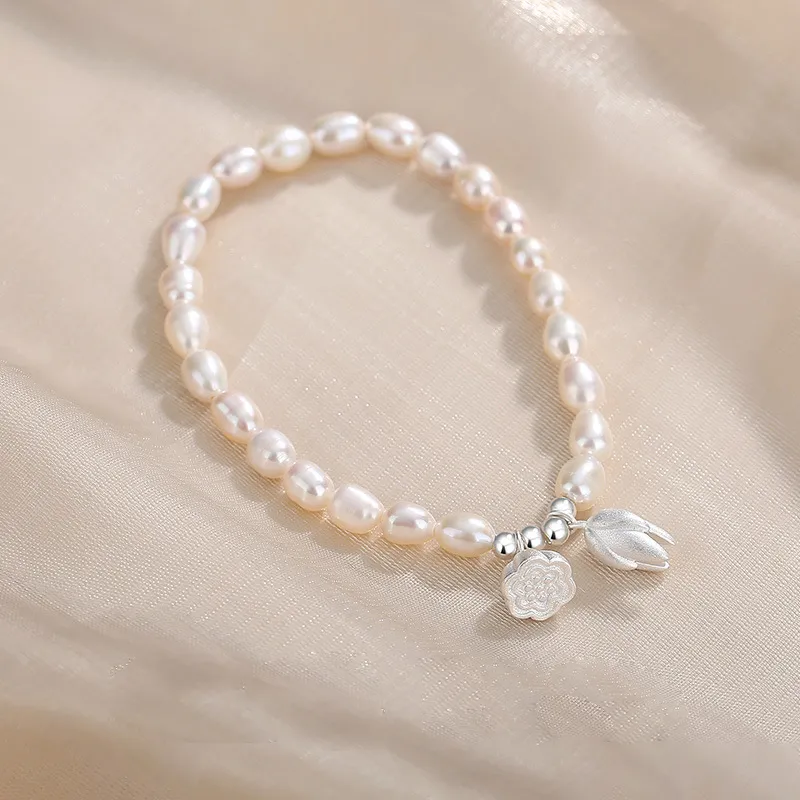 QIANCHANG Freshwater Pearl Bracelets Women's-5