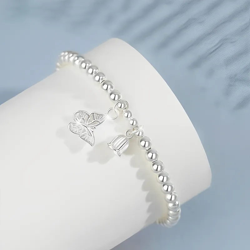 QIANCHANG 999 Fine Silver Bracelets Women's-3