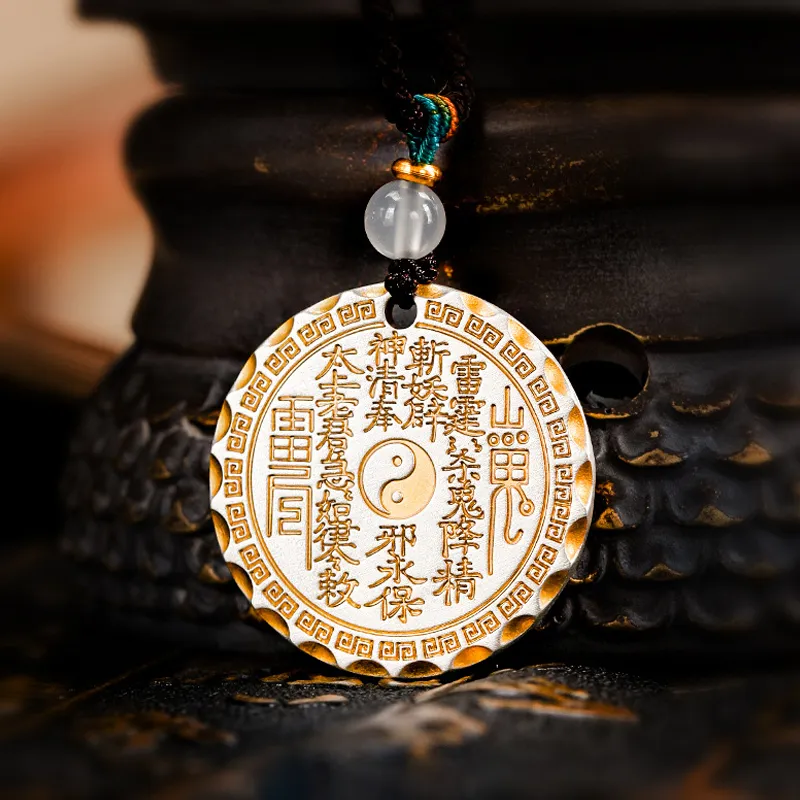 QIANCHANG Silver Necklaces Unisex-2