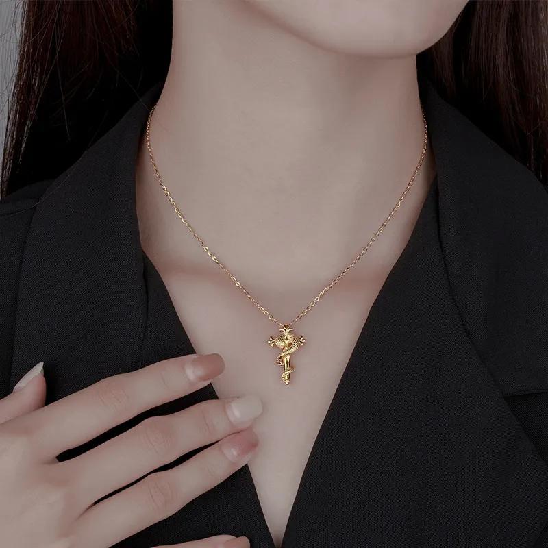 QIANCHANG S999 Fine Silver Necklaces Women's-1