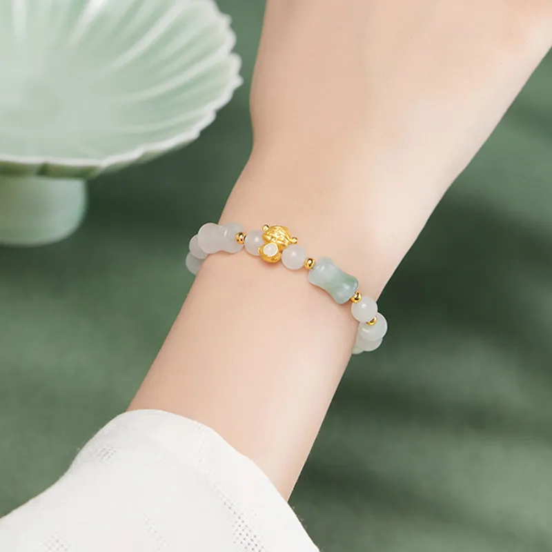 QIANCHANG Gold Bracelet Women's-4