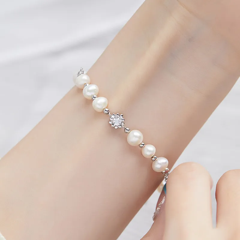 QIANCHANG Pearl Bracelets Women's-3