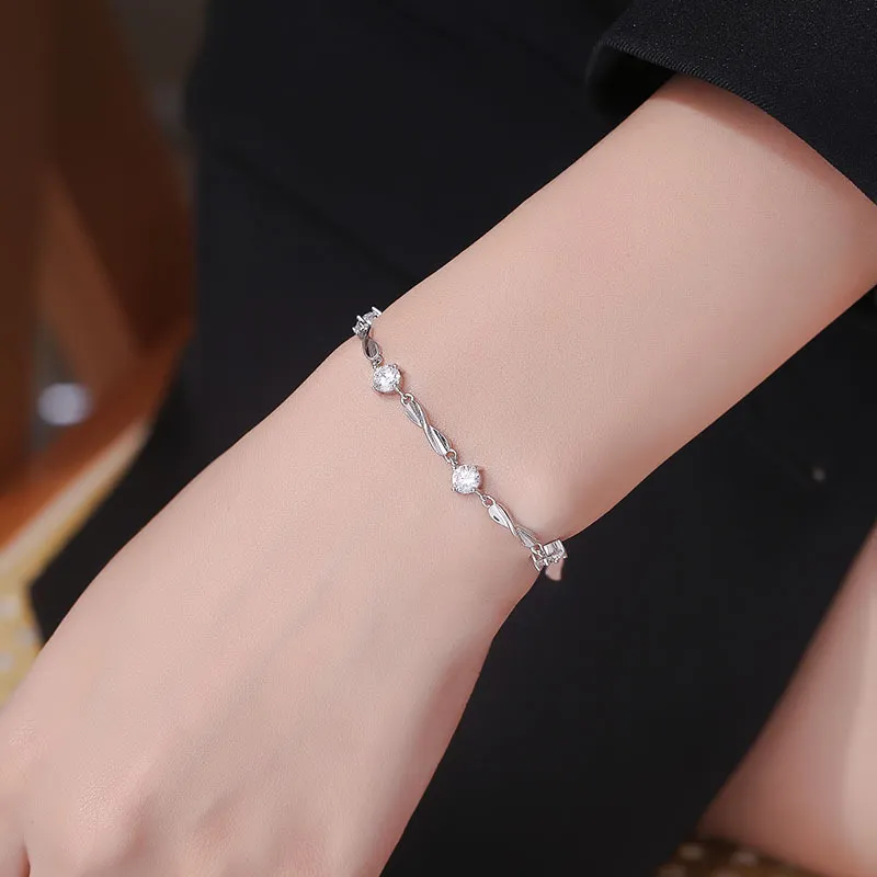 QIANCHANG S999 Fine Silver Bracelets Women's-2