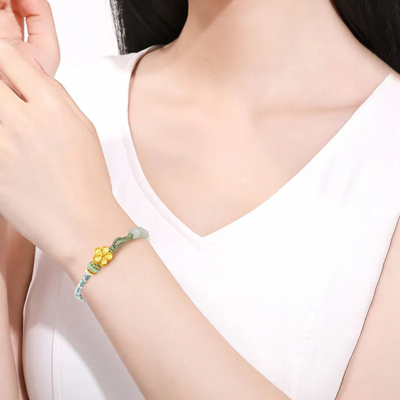 QIANCHANG Hetian Jade Bracelets White Jade Women's-3