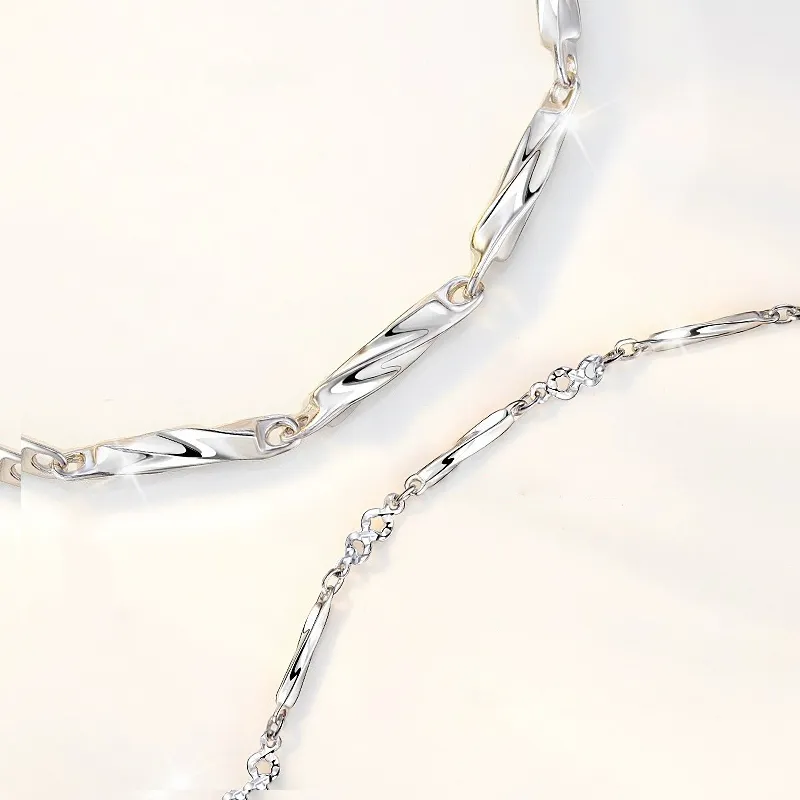 QIANCHANG S925 Silver Bracelets Unisex-4