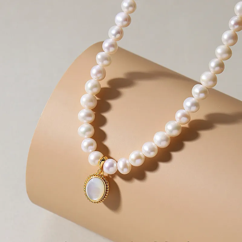 QIANCHANG Pearl Necklaces Women's-2