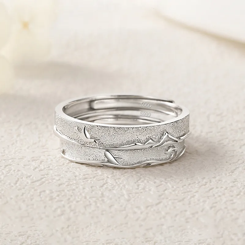 QIANCHANG S999 Fine Silver Rings Unisex-2