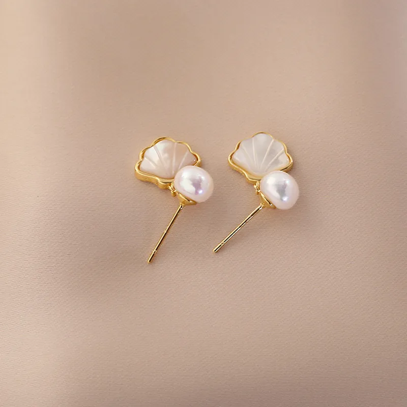 QIANCHANG Freshwater Pearl Earrings Women's-7