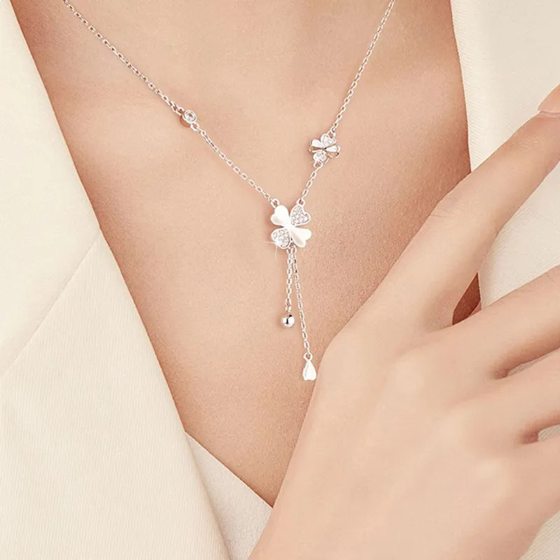 QIANCHANG S999 Silver Necklaces Women's-2