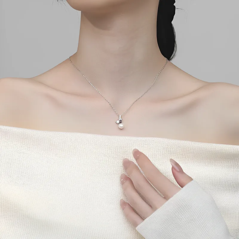 QIANCHANG Pearl Necklaces Women's-4