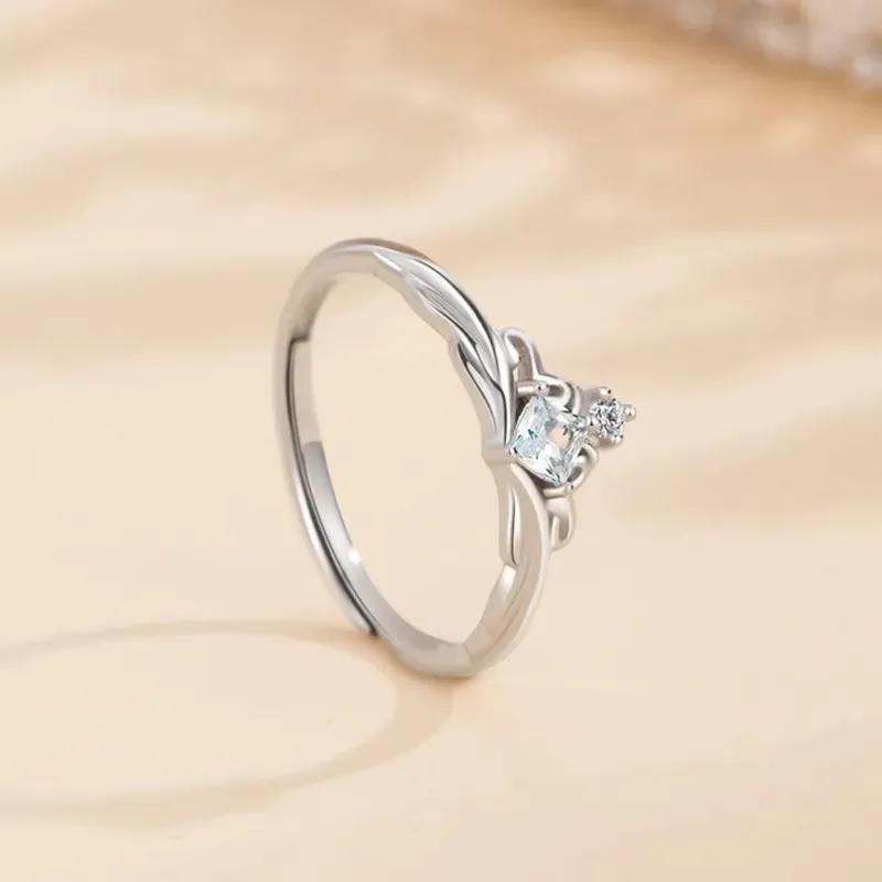 QIANCHANG S999 Fine Silver Rings Women's-4