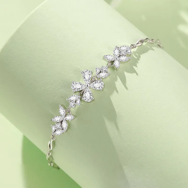 QIANCHANG S925 Silver Bracelets Women's-6