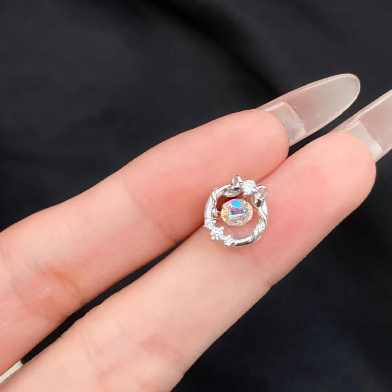 QIANCHANG S925 Silver Stud Earrings Women's-4
