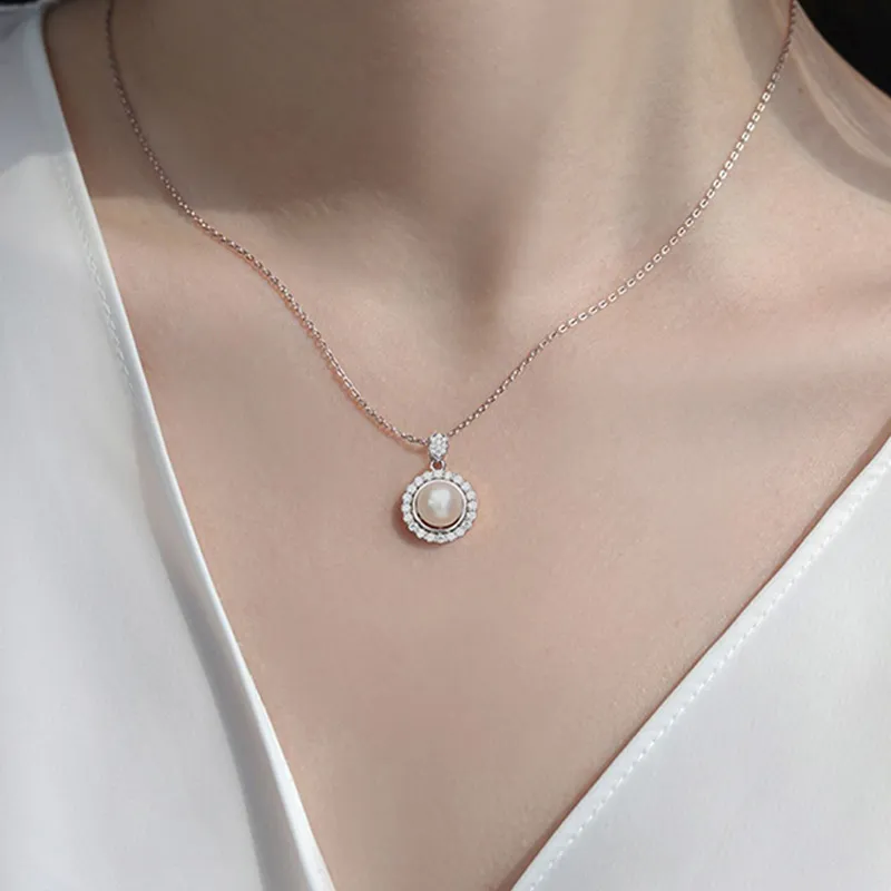 QIANCHANG Freshwater Pearl Necklaces Women's-1