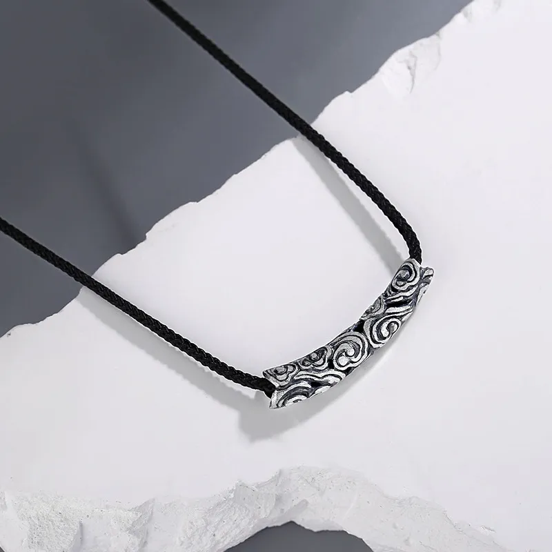 QIANCHANG S999 Fine Silver Necklaces Men's-5