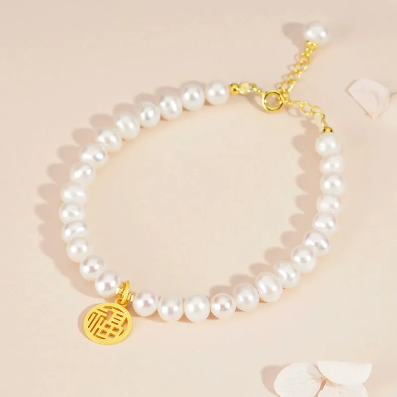 QIANCHANG Pearl Bracelets Women's-4