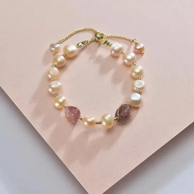 QIANCHANG Freshwater Pearl Bracelets Women's-3
