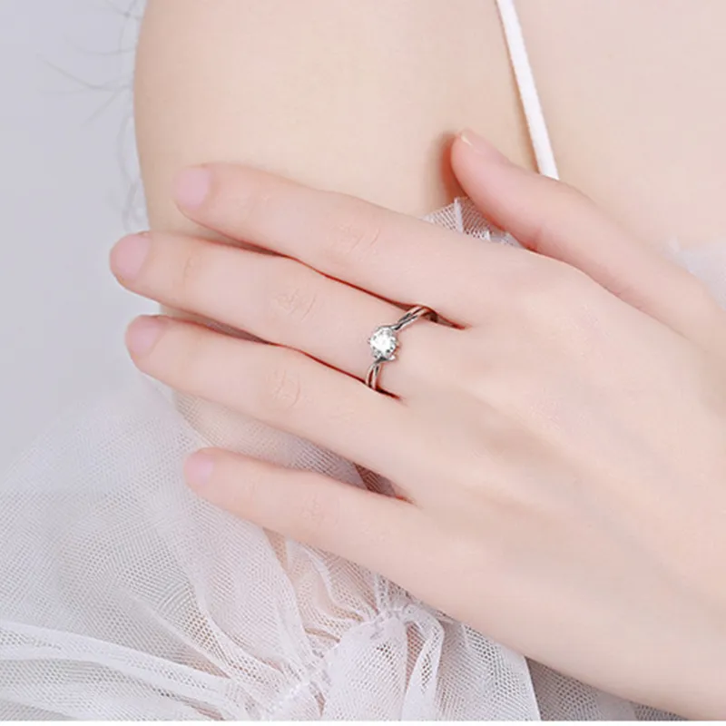 QIANCHANG S999 Fine Silver Rings Women's-5