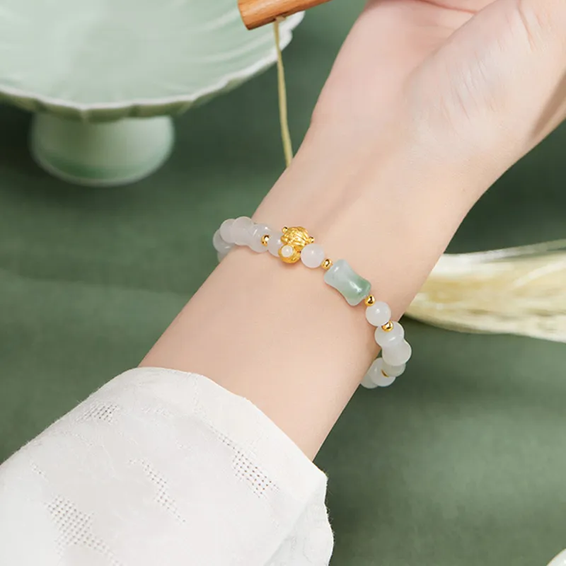 QIANCHANG Gold Bracelet Women's-5
