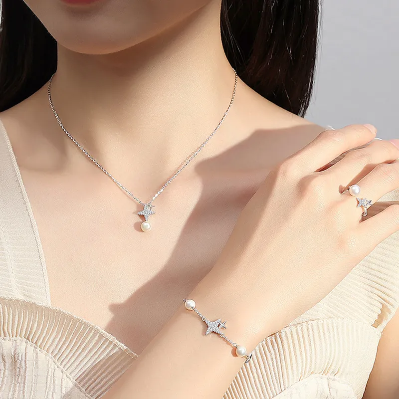 QIANCHANG Pearl Necklaces Women's-3