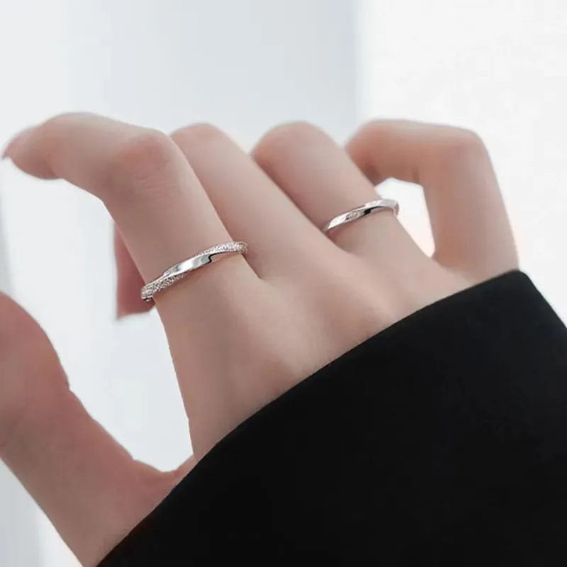 QIANCHANG S999 Fine Silver Rings Unisex-5