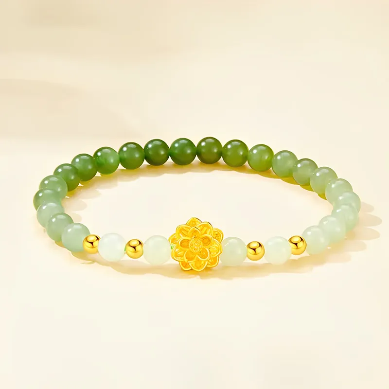 QIANCHANG Hetian Jade Bracelets White Jade/Pale Greenish White Jade Women's-2