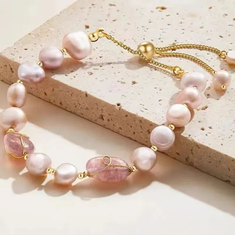 QIANCHANG Freshwater Pearl Bracelets Women's-7