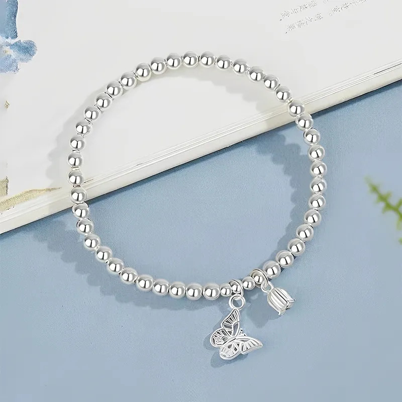 QIANCHANG 999 Fine Silver Bracelets Women's-2