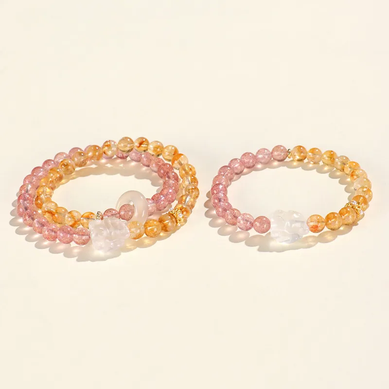QIANCHANG Crystal Jade Bracelets Women's-1
