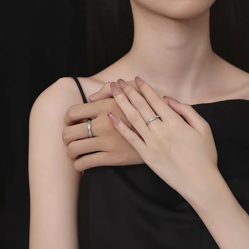 QIANCHANG S999 Fine Silver Rings Unisex-1
