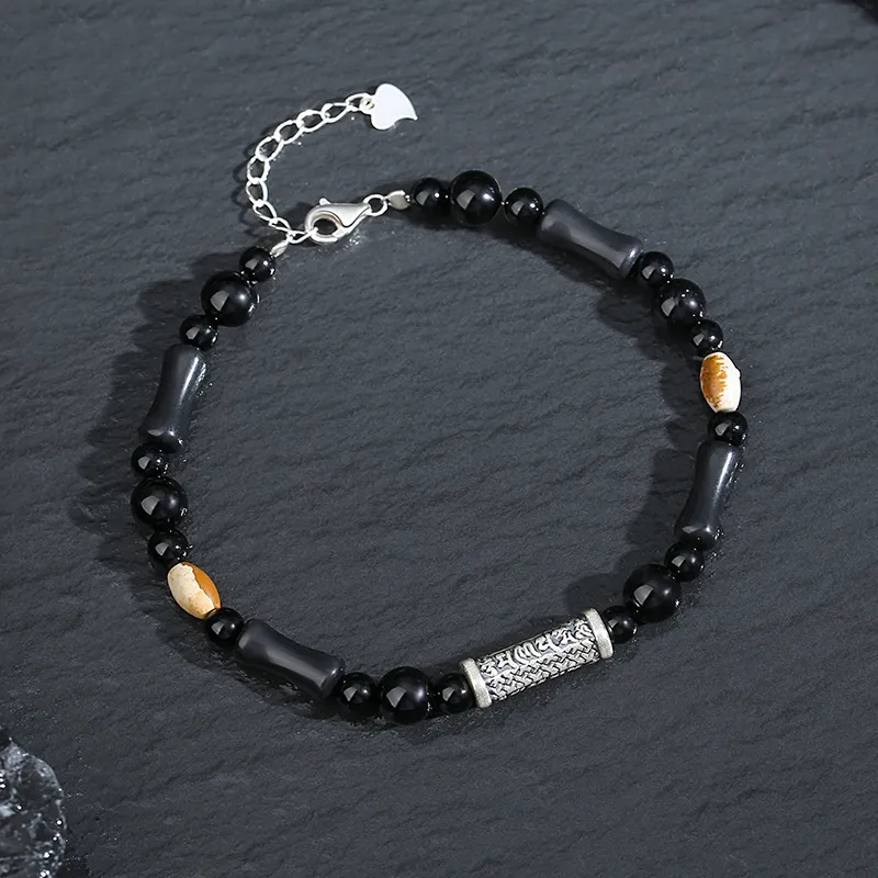 QIANCHANG Obsidian Bracelets Men's-3