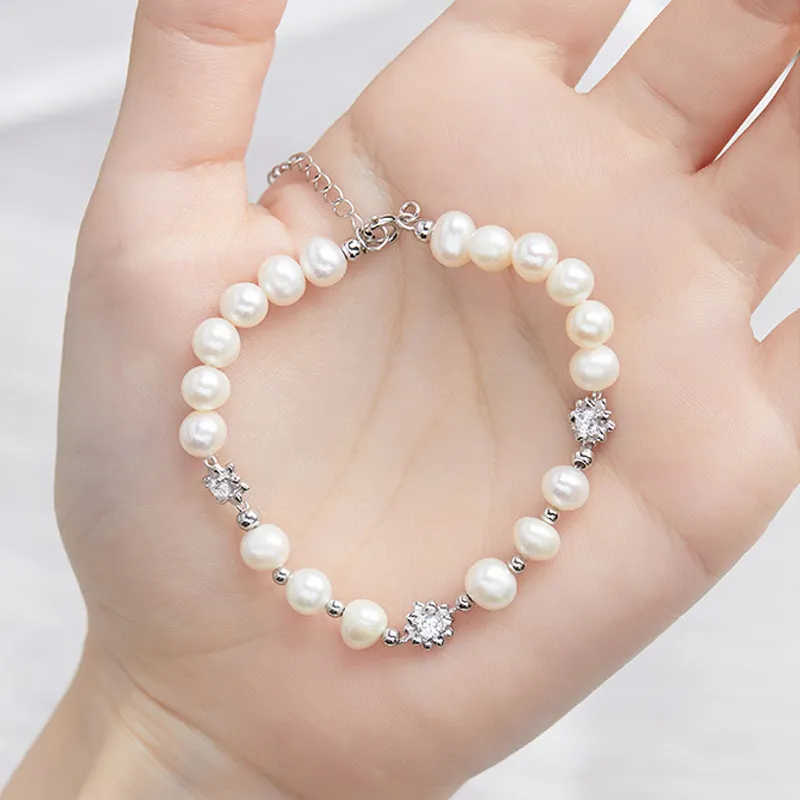 QIANCHANG Pearl Bracelets Women's-4