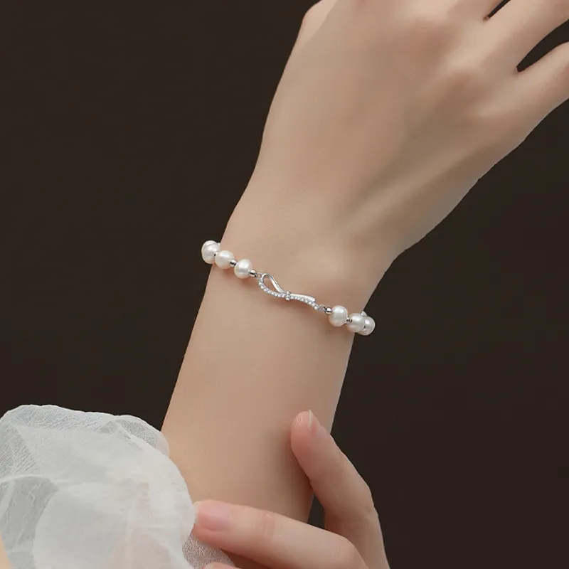 QIANCHANG Pearl Bracelets Women's-4