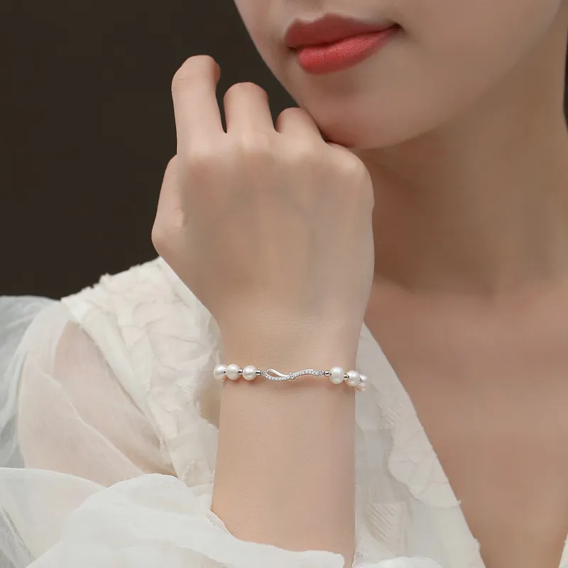 QIANCHANG Pearl Bracelets Women's-3