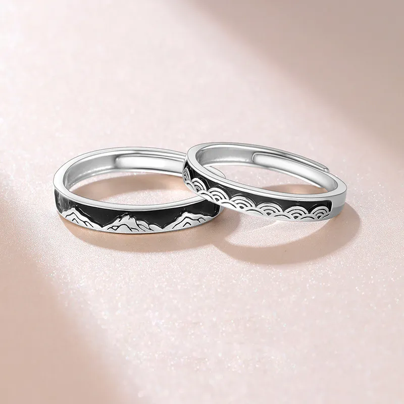 QIANCHANG S999 Fine Silver Rings Unisex-5