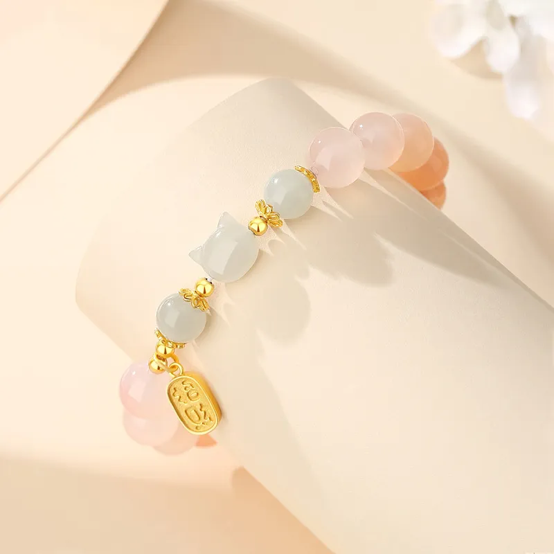 QIANCHANG Bracelets Pale Greenish White Jade Women's-3