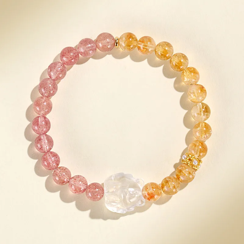 QIANCHANG Crystal Jade Bracelets Women's-3