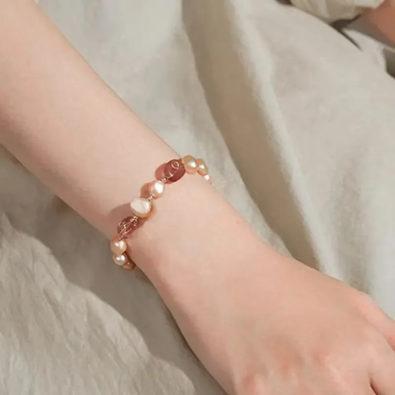 QIANCHANG Freshwater Pearl Bracelets Women's-2