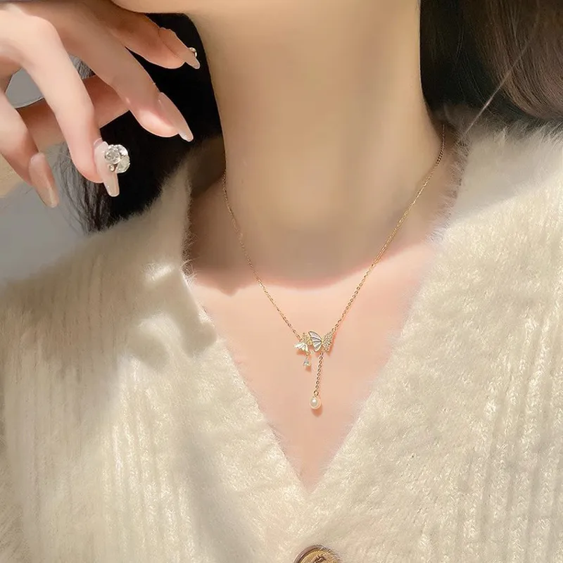 QIANCHANG S925 Silver Necklaces Women's-5