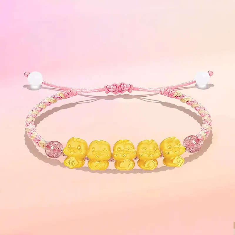 QIANCHANG Gold Bracelet Unisex-1