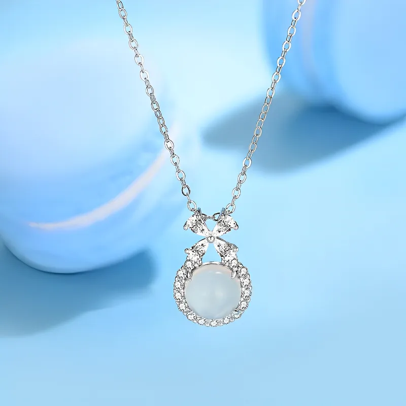 QIANCHANG Chalcedony Necklaces Women's-1