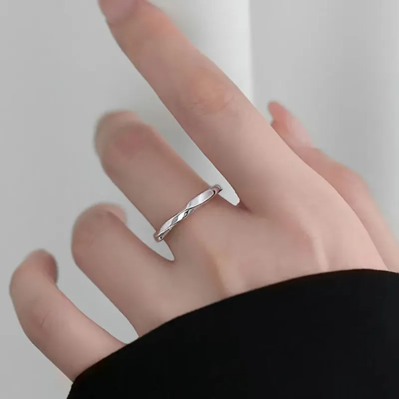 QIANCHANG S999 Fine Silver Rings Unisex-6